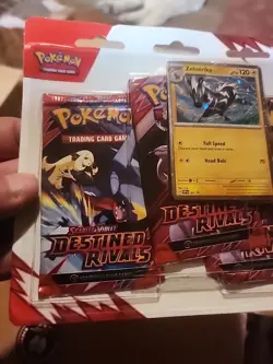 Destined Rivals 3 Pack Blister [KANGASKHAN] 3 BOOSTERS + KANGASKHAN 202 CARD NEW - Image 3