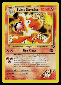 Pokemon Card - Blaine's Charmeleon Gym Challenge 31/132 Uncommon - Image 1