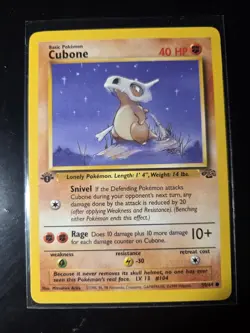 Pokemon 1st Edition Jungle 4 Card Lot LP Cubone Jigglypuff Paras - Image 3