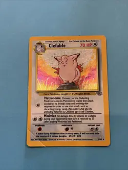Clefable 1/64 Holo Rare Card - Vintage 1999 Pokemon Jungle Set - Image 1