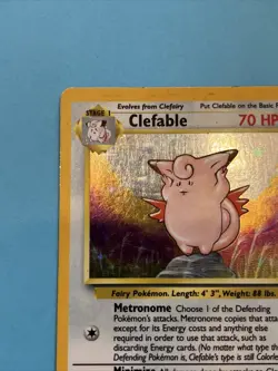 Clefable 1/64 Holo Rare Card - Vintage 1999 Pokemon Jungle Set - Image 3