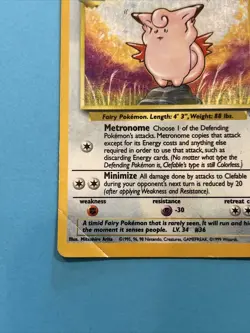 Clefable 1/64 Holo Rare Card - Vintage 1999 Pokemon Jungle Set - Image 4