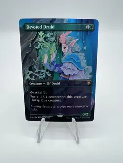 MTG Lorwyn Eclipsed Devoted Druid Borderless Foil - Image 1