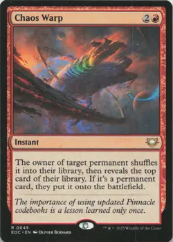 Chaos Warp R Commander: Edge of Eternities 49 NM MTG - Image 1