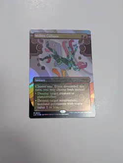 MTG - Molten Collapse (Borderless Foil) - The Lost Caverns of Ixalan LP/NM Cond - Image 1