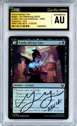 CGC Authentic Signed Grey Delisle Azula Always Lies Avatar: The Last Airbender - Image 1