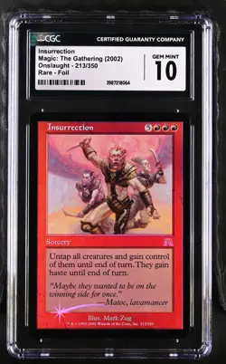 INSURRECTION Onslaught Foil Rare CGC 10 Gem Mint MTG [Nostalgium] - Image 1