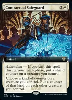1x Contractual Safeguard - Extended Art Light Play MTG Magic - Kid Icarus - - Image 1
