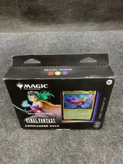 MTG: Final Fantasy VI Commander Deck- Revival Trance, Box has Dents - Image 2