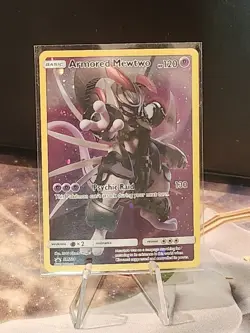 Pokemon 2019 TCG Black Star Promo Armored Mewtwo Holo Card SM228 - Image 1