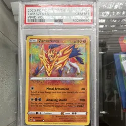 Pokemon Zamazenta 102/185 Swsh04 Vivid Voltage Amazing Rare Holo 2020 PSA 10 - Image 1