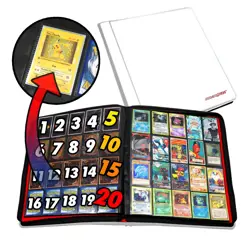 1280+ Card Binder 20 Pocket Pages for Pokemon, Yu-Gi-Oh, Magic, Sports Cards - Image 1