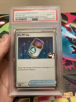 Pokemon TCG N's PP Up 153/159 Prize Pack Series 7 Cosmos Holo POP 19 PSA 10 - Image 1