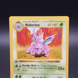 Pokemon Nidorino 037/102 First Edition Base Set (Shadowless) Regular - Image 2