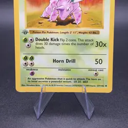 Pokemon Nidorino 037/102 First Edition Base Set (Shadowless) Regular - Image 3