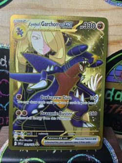 CYNTHIA'S GARCHOMP EX 2025 POKEMON DESTINED HYPER RARE 241/182 - Image 1