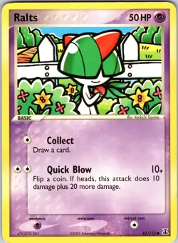 Ralts 81/113 Delta Species Pokemon TCG LP Normal - Image 1