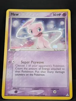 Mew 111/110 Holon Phantoms Holo Ultra Rare Pokemon TCG Nintendo LP+ - Image 3