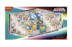 Pokemon TCG Scarlet And Violet Prismatic Evolutions Lucario ex & Tyranitar ex - Image 1