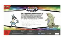 Pokemon TCG Scarlet And Violet Prismatic Evolutions Lucario ex & Tyranitar ex - Image 2