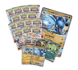Pokemon TCG Scarlet And Violet Prismatic Evolutions Lucario ex & Tyranitar ex - Image 3