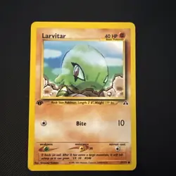 Larvitar 57/75 Neo Discovery 1st Edition Pokemon S357 - Image 1