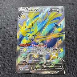 Pokemon TCG - Zacian V (Shiny) SWSH292 Black Star Promo - Sword & Shield - NM - Image 1