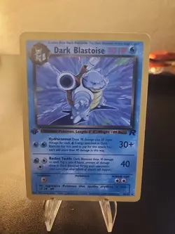 Dark Blastoise 1st Edition No. 20/82 Non Holo Pokemon Team Rocket MP - Image 1