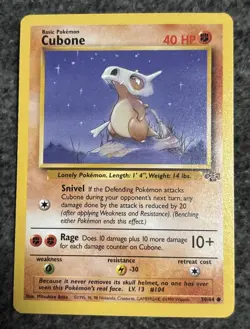 Pokemon WOTC Cubone 50/64 Jungle Set Unlimited Common - Image 1