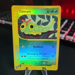 Caterpie 96/165 Reverse Holo 2002 Pokemon Expedition Vintage LP - Image 1