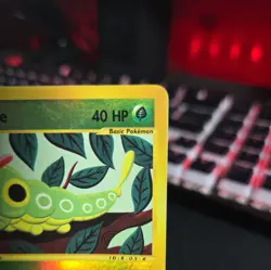 Caterpie 96/165 Reverse Holo 2002 Pokemon Expedition Vintage LP - Image 3