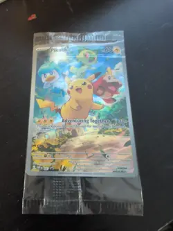 Pokemon TCG Pikachu 027 Promo Holo Black Star Sealed - Image 1