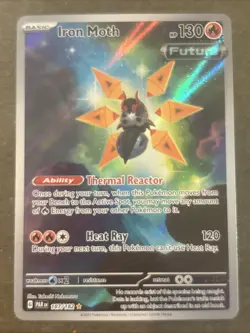 Iron Moth 187/182 Sv04: Paradox Rift Illustration Rare Full Art Pokemon TCG NM - Image 1