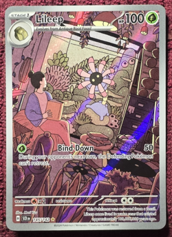 Lileep 145/142 SV07: Stellar Crown Illustration Rare Holo Pokemon TCG NM - Image 1