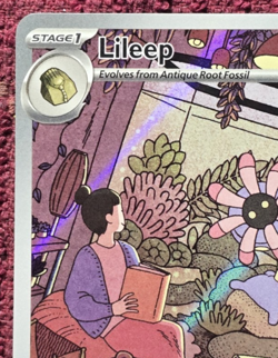 Lileep 145/142 SV07: Stellar Crown Illustration Rare Holo Pokemon TCG NM - Image 2