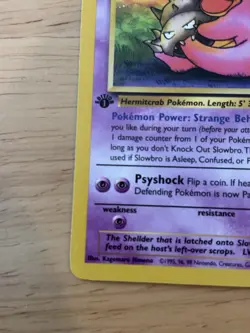 Pokemon TCG Slowbro Fossil 43/62 1st Edition Uncommon 60 HP English 1999 - Image 2