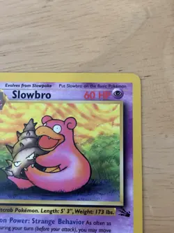 Pokemon TCG Slowbro Fossil 43/62 1st Edition Uncommon 60 HP English 1999 - Image 4