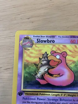 Pokemon TCG Slowbro Fossil 43/62 1st Edition Uncommon 60 HP English 1999 - Image 5