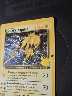 Pokemon TCG Rocket's Zapdos 15/132 Celebrations: Classic Collection Holo- NM - Image 2