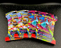 Lot of (4) Pokemon TCG Mega Evolution Phantasmal Flames Sleeved Booster Pack NEW - Image 1