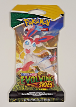 Pokemon TCG Evolving Skies Sword Shield Sleeve Art 3 Sealed Packs 2021 Nintendo - Image 3