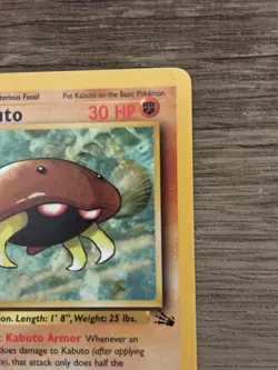 Pokemon TCG Kabuto Fossil 50/62 Common 1st Edition 30 HP English 1999 - Image 4