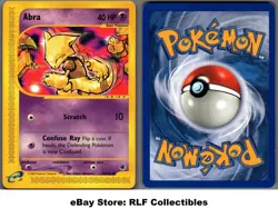 2002 Pokemon, Expedition, #93/165 Abra, Common - Image 1