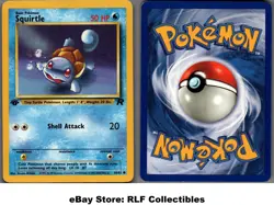 2000 Pokemon, Team Rocket, #68/82 Squirtle, 1st Edition, Common - Image 1