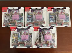 Pokemon Scarlet Violet Paldea Evolved 3 Pack Blister Tinkatink Promo - Lot of 5 - Image 1