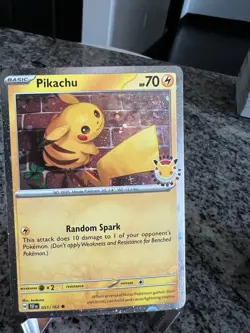 Pokemon Day 30th Anniversary - Pikachu 051 Stamped 2026 Promo NM SWIRL + Coin - Image 1
