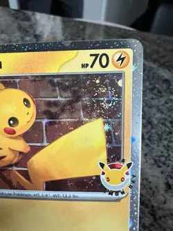 Pokemon Day 30th Anniversary - Pikachu 051 Stamped 2026 Promo NM SWIRL + Coin - Image 4