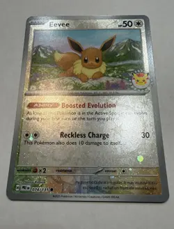 Eevee 074 pkmn Day STAMP Pokemon Prismatic 2025 NM 🔥🔥🔥 SWIRL!! - Image 2