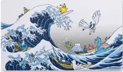 Pokemon TCG Great Wave Pikachu & Friends Playmat *Sealed* 🌊 - Image 1