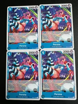 Perona OP01-077 English ROMANCE DAWN ONE PIECE TCG X4 Playset - Image 1